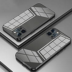 Funda Silicona Ultrafina Carcasa Transparente SY2 para Apple iPhone 12 Pro Max Negro