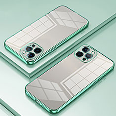Funda Silicona Ultrafina Carcasa Transparente SY2 para Apple iPhone 12 Pro Max Verde