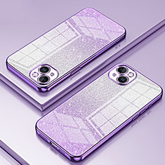 Funda Silicona Ultrafina Carcasa Transparente SY2 para Apple iPhone 14 Morado