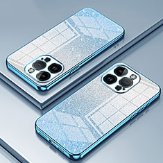 Funda Silicona Ultrafina Carcasa Transparente SY2 para Apple iPhone 14 Pro Azul