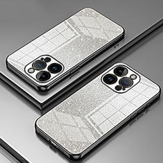 Funda Silicona Ultrafina Carcasa Transparente SY2 para Apple iPhone 15 Pro Max Negro
