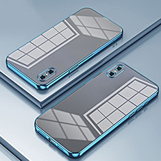 Funda Silicona Ultrafina Carcasa Transparente SY2 para Apple iPhone X Azul