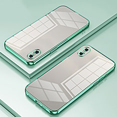 Funda Silicona Ultrafina Carcasa Transparente SY2 para Apple iPhone X Verde