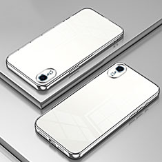 Funda Silicona Ultrafina Carcasa Transparente SY2 para Apple iPhone XR Plata