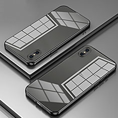 Funda Silicona Ultrafina Carcasa Transparente SY2 para Apple iPhone Xs Negro