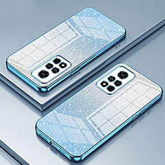 Funda Silicona Ultrafina Carcasa Transparente SY2 para Huawei Honor V40 5G Azul