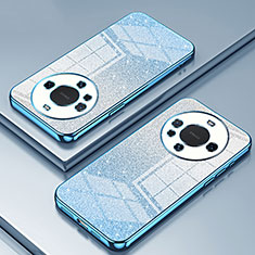 Funda Silicona Ultrafina Carcasa Transparente SY2 para Huawei Mate 60 Azul