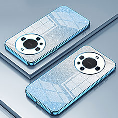 Funda Silicona Ultrafina Carcasa Transparente SY2 para Huawei Mate 60 Pro+ Plus Azul