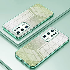 Funda Silicona Ultrafina Carcasa Transparente SY2 para Huawei P40 Pro+ Plus Verde