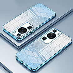 Funda Silicona Ultrafina Carcasa Transparente SY2 para Huawei P60 Pro Azul