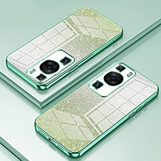 Funda Silicona Ultrafina Carcasa Transparente SY2 para Huawei P60 Verde