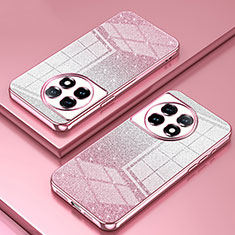 Funda Silicona Ultrafina Carcasa Transparente SY2 para OnePlus 11 5G Oro Rosa