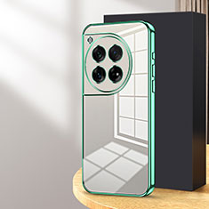 Funda Silicona Ultrafina Carcasa Transparente SY2 para OnePlus 12 5G Verde