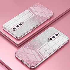 Funda Silicona Ultrafina Carcasa Transparente SY2 para OnePlus 8 Oro Rosa