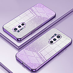 Funda Silicona Ultrafina Carcasa Transparente SY2 para OnePlus 8 Pro Morado