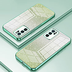 Funda Silicona Ultrafina Carcasa Transparente SY2 para Oppo A54s Verde