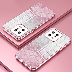 Funda Silicona Ultrafina Carcasa Transparente SY2 para Xiaomi Mi 13 5G Oro Rosa