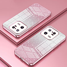 Funda Silicona Ultrafina Carcasa Transparente SY2 para Xiaomi Mi 13 Pro 5G Oro Rosa
