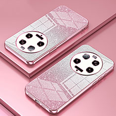 Funda Silicona Ultrafina Carcasa Transparente SY2 para Xiaomi Mi 13 Ultra 5G Oro Rosa