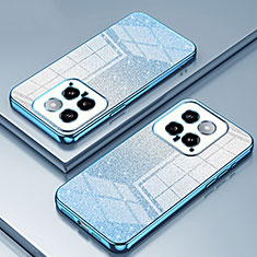 Funda Silicona Ultrafina Carcasa Transparente SY2 para Xiaomi Mi 14 5G Azul