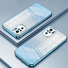 Funda Silicona Ultrafina Carcasa Transparente SY2 para Xiaomi Redmi Note 10 4G Azul