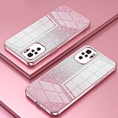 Funda Silicona Ultrafina Carcasa Transparente SY2 para Xiaomi Redmi Note 10 4G Oro Rosa