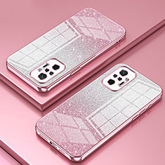 Funda Silicona Ultrafina Carcasa Transparente SY2 para Xiaomi Redmi Note 10 Pro 4G Oro Rosa