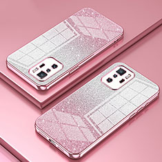 Funda Silicona Ultrafina Carcasa Transparente SY2 para Xiaomi Redmi Note 10 Pro 5G Oro Rosa