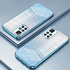Funda Silicona Ultrafina Carcasa Transparente SY2 para Xiaomi Redmi Note 11 5G Azul