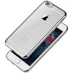 Funda Silicona Ultrafina Carcasa Transparente T08 para Apple iPhone 6 Plata