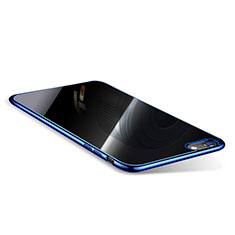 Funda Silicona Ultrafina Carcasa Transparente T08 para Apple iPhone 6 Plus Azul