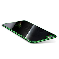 Funda Silicona Ultrafina Carcasa Transparente T08 para Apple iPhone 6 Plus Verde