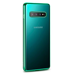 Funda Silicona Ultrafina Carcasa Transparente U04 para Samsung Galaxy S10 5G Verde