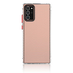 Funda Silicona Ultrafina Carcasa Transparente YF1 para Samsung Galaxy Note 20 5G Rojo