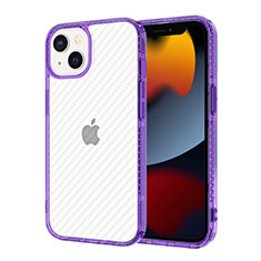 Funda Silicona Ultrafina Carcasa Transparente YJ1 para Apple iPhone 13 Morado