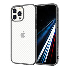 Funda Silicona Ultrafina Carcasa Transparente YJ1 para Apple iPhone 13 Pro Max Negro