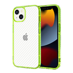 Funda Silicona Ultrafina Carcasa Transparente YJ1 para Apple iPhone 13 Verde