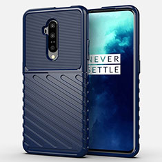 Funda Silicona Ultrafina Goma 360 Grados Carcasa A01 para OnePlus 7T Pro 5G Azul