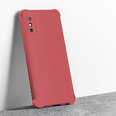 Funda Silicona Ultrafina Goma 360 Grados Carcasa C01 para Huawei Honor X10 Max 5G Rojo Rosa