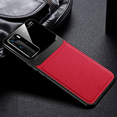 Funda Silicona Ultrafina Goma 360 Grados Carcasa C01 para Huawei P40 Pro Rojo