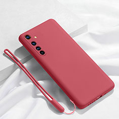 Funda Silicona Ultrafina Goma 360 Grados Carcasa C01 para Realme X50 Pro 5G Rojo Rosa