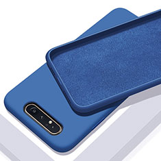Funda Silicona Ultrafina Goma 360 Grados Carcasa C01 para Samsung Galaxy A90 4G Azul