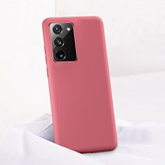 Funda Silicona Ultrafina Goma 360 Grados Carcasa C01 para Samsung Galaxy Note 20 5G Rojo Rosa