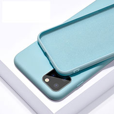 Funda Silicona Ultrafina Goma 360 Grados Carcasa C02 para Apple iPhone 11 Pro Max Azul Cielo