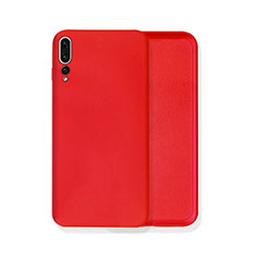 Funda Silicona Ultrafina Goma 360 Grados Carcasa C02 para Huawei P20 Pro Rojo