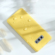 Funda Silicona Ultrafina Goma 360 Grados Carcasa C02 para Samsung Galaxy S10e Amarillo