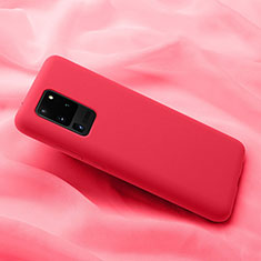 Funda Silicona Ultrafina Goma 360 Grados Carcasa C02 para Samsung Galaxy S20 Ultra 5G Rojo