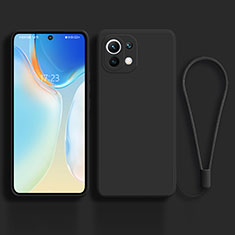 Funda Silicona Ultrafina Goma 360 Grados Carcasa C02 para Xiaomi Mi 11 Lite 4G Negro