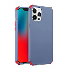 Funda Silicona Ultrafina Goma 360 Grados Carcasa C03 para Apple iPhone 12 Pro Gris Lavanda