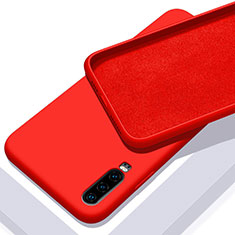 Funda Silicona Ultrafina Goma 360 Grados Carcasa C03 para Huawei P30 Rojo
